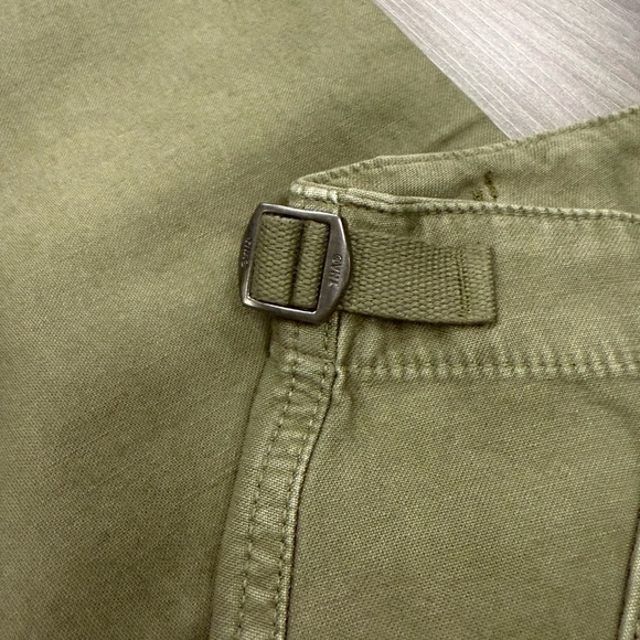 ARITZIA TNA Marco Pants Relaxed Super Low Rise Utility Pants Army Green Size 0 - Picture 5 of 12